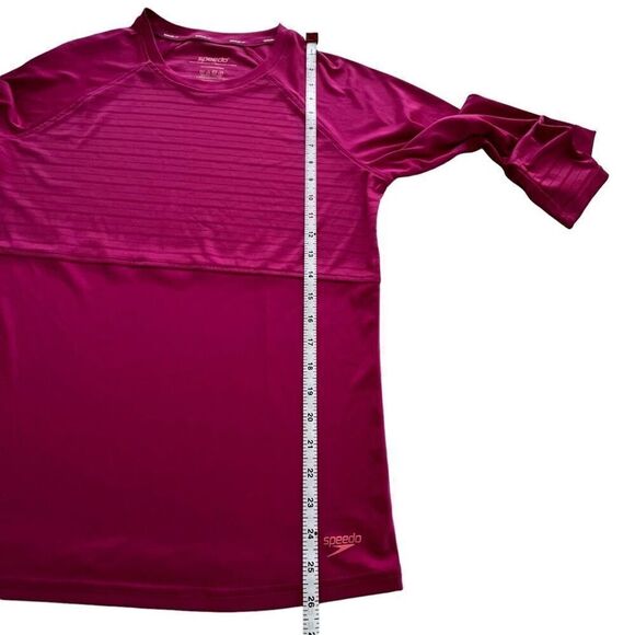 Speedo Women's Fuschia Performance Long Sleeve Crewneck Top size Large - Picture 6 of 10